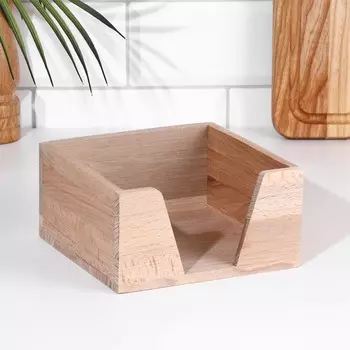Подставка для салфеток из СОСНЫ, 15х15х7,5