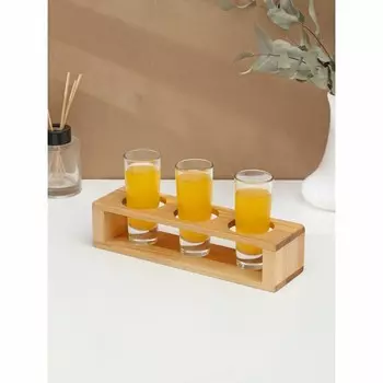 Подставка для специй на 3 ёмкости, 2475,5 см, берёза