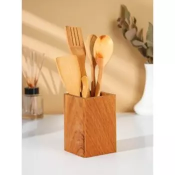 Подставка деревянная для столовых приборов Adelica, 1288 см, дуб