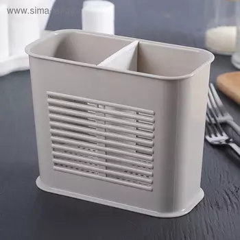 Подставка для столовых приборов Полимербыт, пластик, 81613 см, МИКС