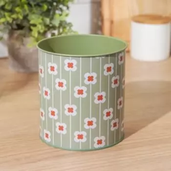 Подставка для столовых приборов металлическая «Фрукты и цветы», 1213 см, цветы