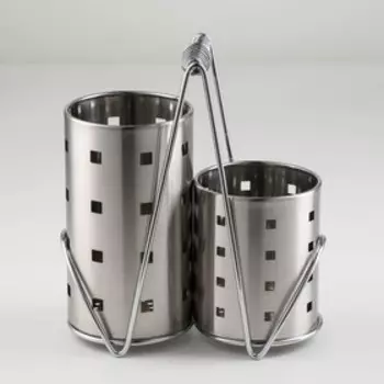 Подставка для столовых приборов Spring, 201123.5 см, серебристая