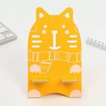 Подставка для телефона «Котик модник», 16 х 8 см.