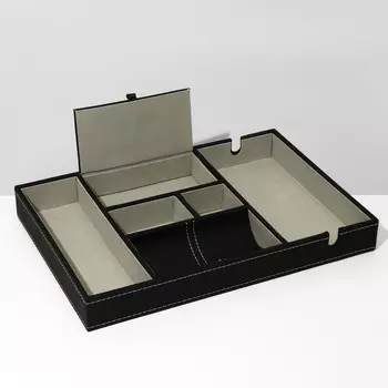 Подставка для украшений QF 6 ячеек, 35244, чёрная