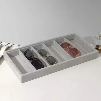 Подставка для украшений QF 6 ячеек, 3818.53.5, серая