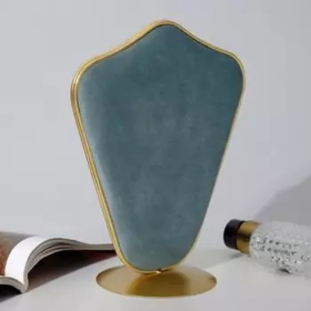 Подставка для украшений "Двухсторонняя" 9,5 х 16,5 х 20,5, цвет серый в золоте