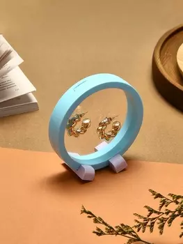 Подставка для украшений QF «Круг», 11114.5 см, голубая