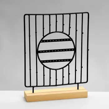 Подставка для украшений QF «Круг», 3 ряда, 26729,5 см, цвет чёрный