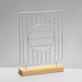 Подставка для украшений QF «Круг», 3 ряда, 26729,5 см, цвет белый