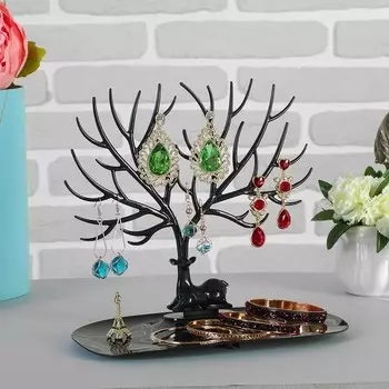 Подставка универсальная «Олень», 251522 см (+ - 0.5 см), прямоугольное основание, чёрная