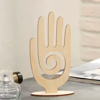 Подставка для украшений «Рука» 8,5317 см,толщина 3 мм, цвет бежевый