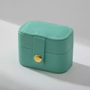 Подставка для украшений «Шкатулка мини», 4 полосы, 6,53,94,7 см, цвет бирюзовый