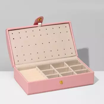 Подставка для украшений «Шкатулка» раздвижная, 179,56, цвет розовый