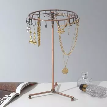 Подставка для украшений QF «Вешалка», 23 крючка, 2134 см, цвет медный