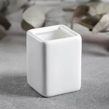 Подставка фарфоровая для зубочисток Wilmax, 45 см, цвет белый