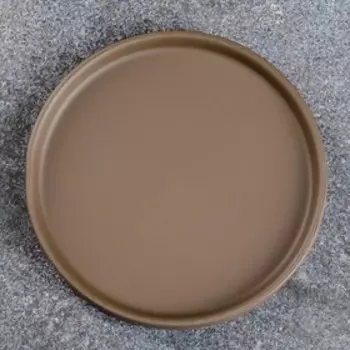 Подставка керамическая для цветочного горшка 15см коричневая