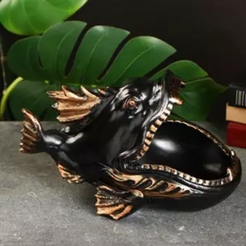 Подставка для мелочей «Пиранья», полистоун, 181628 см