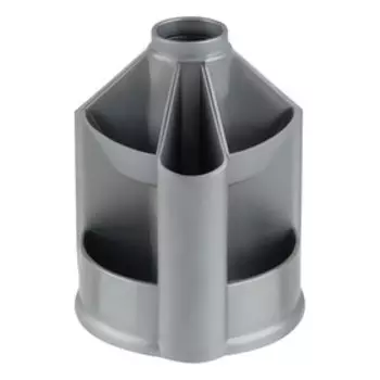 Подставка-органайзер ErichKrause Mini Desk, без наполнения, вращающаяся, серая