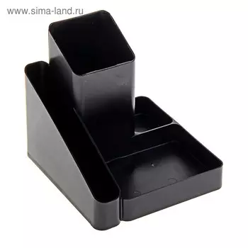 Подставка-органайзер для канцелярии Стамм «Имидж», чёрная