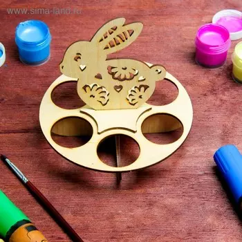 Подставка для пасхальных яиц «Кролик», под 6 яиц