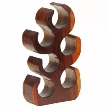 Подставка под бутылки дерево "Ветви" 43х23х10 см