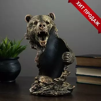 Подставка для бутылки «Медведь», под бронзу 151625 см