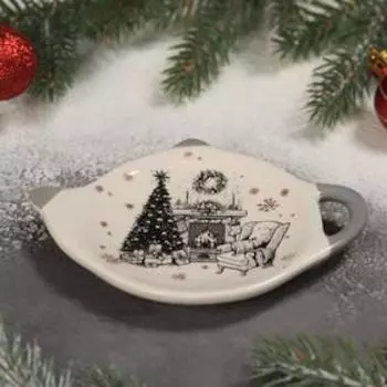 Подставка под чайный пакетик Доляна «Хюгге», 128,4 см, цвет белый