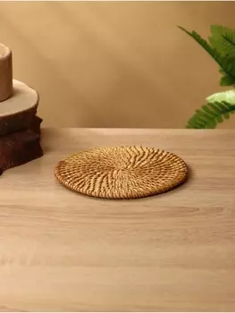 Подставка под горячее, 15 см, ротанг