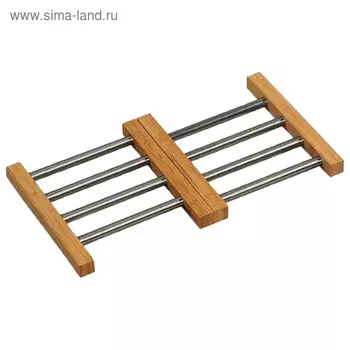 Подставка под горячее 22.5-36.52 см, бамбук/металл