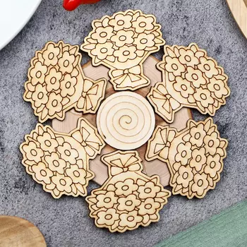 Подставка под горячее "Букет", D=12 см, можжевельник