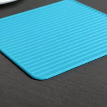 Подставка под горячее Доляна «Квадраты», 17 см, синяя