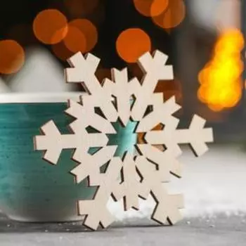 Подставка деревянная под горячее Доляна «Снежинка», 99 см