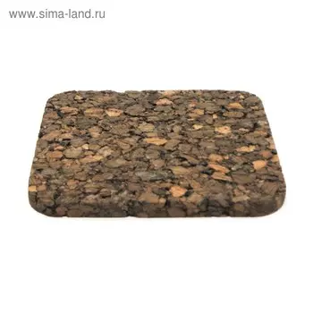 Подставка под горячее, квадратная, 19 х 19 см, пробка
