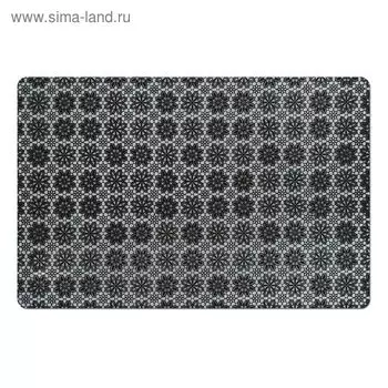 Подставка под горячее, размер 43,5х28,5 см, цвет чёрный