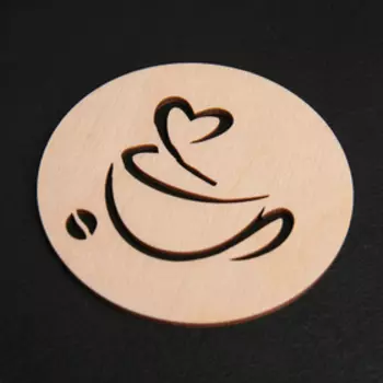 Подставка деревянная под кружку «Чашечка кофе», 99 см