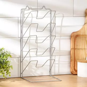 Подставка под крышки вертикальная, 5 ярусов 151636 см, цвет хром