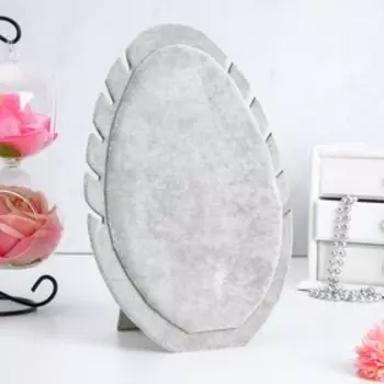 Подставка под кулоны QF, цепи «Овал», 201.528 см, серая