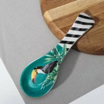 Подставка под ложку Доляна «Тропики», 22,3×7,1 см