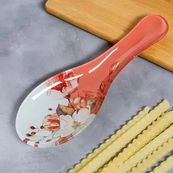 Подставка под ложку стеклянная «С любовью», 21.47.5 см