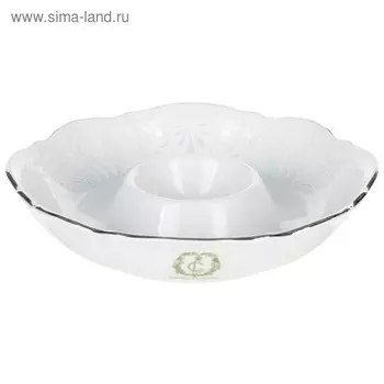 Подставка под яйцо Bernadotte, декор «Деколь, отводка платина»