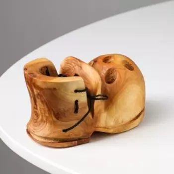 Подставка под ручки "Башмак" светлый, 11х6см, можжевельник