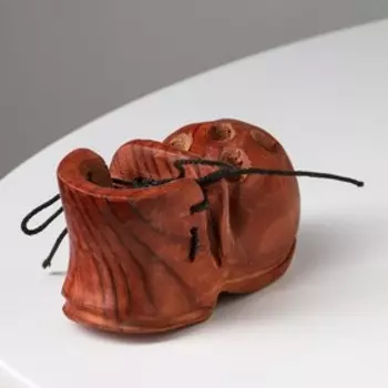 Подставка под ручки "Башмак" темный, 11х6см, секвойя