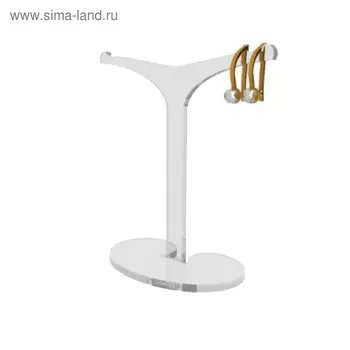 Подставка под серьги 80*90*40, оргстекло 3 мм, прозрачный, В ЗАЩИТНОЙ ПЛЁНКЕ