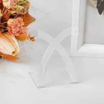 Подставка под серьги перекрестная, 7,5*4,5*7,5 см, оргстекло 2 мм, В ЗАЩИТНОЙ ПЛЁНКЕ