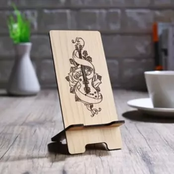 Подставка под телефон «Гитара с лентой»