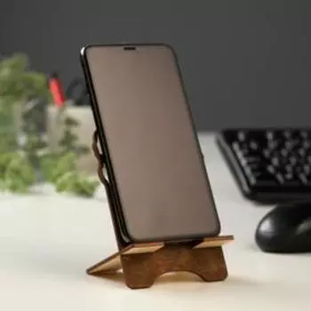 Подставка под телефон "Лапа", 15х8 см, дерево