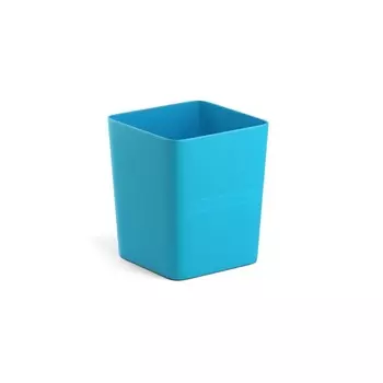 Подставка-стакан для канцелярии ErichKrause Base, Bubble Gum, голубая