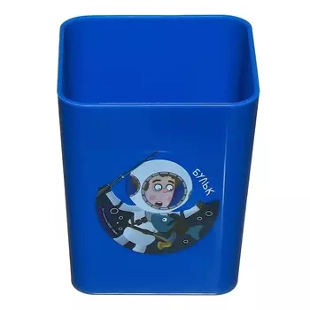 Подставка-стакан для канцелярии пластик ErichKrause Base, Приключения Пети и Волка, синияя