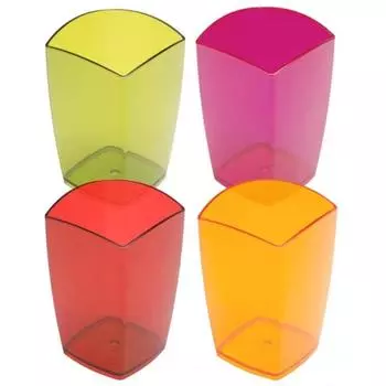 Подставка-стакан для пишущих принадлежностей Стамм "Люкс Сочный офис", микс