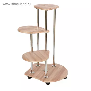 Подставка «Троечка», 650 × 650 × 850 мм, цвет дуб сонома